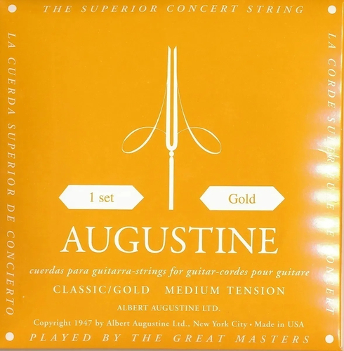 AUGUSTINE GOLD USA Encordado guitarra clásica Tension Media - $ 15.560