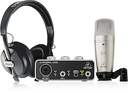 BEHRINGER U-Phoria Studio Paquete completo de grabación / podcasting con interfaz de a