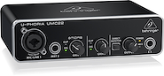 BEHRINGER UMC22 Audiophile 2x2 USB Audio Interface with MIDAS Mic Preamplif