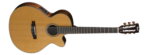 CORT CEC7-NAT Guit Clás SlimTapa Cedro sólido; Fishman Presys, Corte, C/F - $ 975.240