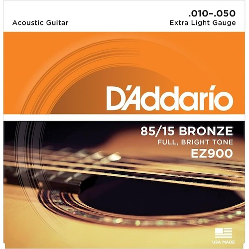 DADDARIO Strings EZ900 Encordado | Acustica | 010-050 | Bronze 85/15 | Extra Lite | - $ 13.570