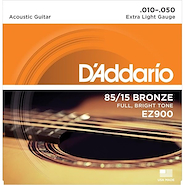 DADDARIO Strings EZ900 Encordado | Acustica | 010-050 | Bronze 85/15 | Extra Lite |