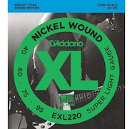 DADDARIO Strings EXL220 Encordado | Bajo 4c. | 040-060-075-095 | Nickel Wound |
