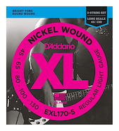 DADDARIO Strings EXL170-5 Encordado | Bajo 5c. | 045-065-080-100-130 | Nickel Wound |