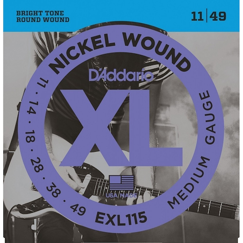 DADDARIO Strings EXL115 Encordado | Electrica | 011-014-018-028-038-049 | Nickel Wou - $ 16.050