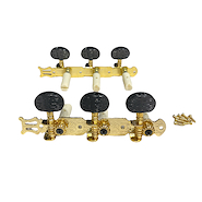DOMINGO NUSDEO CL-002 (Dorado) Clavijero clasica dorado 35mm  con tornillos,  paleta negra