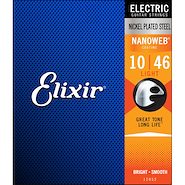 ELIXIR 12052  Light (.010-.046) Electric Nickel Plated Steel con recubrimiento NANOWEB