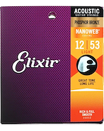 ELIXIR 16052 Light (.012-.053) Acoustic Phosphor Bronze con recubrimiento NANOWEB