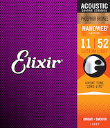 ELIXIR 16027 Custom Light (.011-.052) Acoustic Phosphor Bronze con recubrimiento NANOWEB
