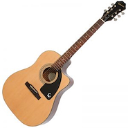 EPIPHONE AJ-100CE NAT Guitarra Electro Acustica