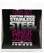 ERNIE BALL P02245 ENCORDADOS	SLINKY STAINLESS STEEL WOUND 11-48