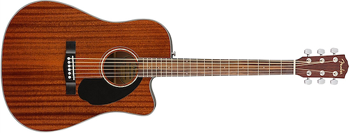 FENDER CD-60SCE Fish Guitarra Electroacustica | CD-60SCE All Mahogany | Dreadnoug - $ 459.500