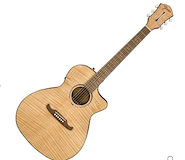 FENDER FA -345CE NAT WN Fishman Guitarra Electroacustica FA -345CE Auditorium  | 20 trastes