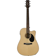 JASMINE JD36CE-NAT-U Guitarra Electroacustica Dreadnought, tapa Spruce, fondo y l