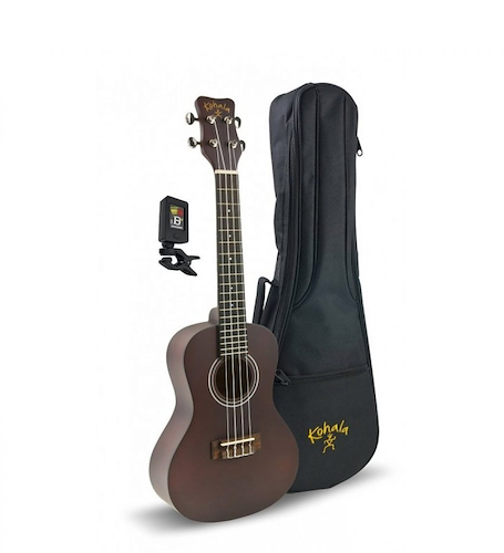 KOHALA UKELELE DE CONCIERTO KPP-C Concert Player´s Pack Con  Funda y afinador - $ 122.150