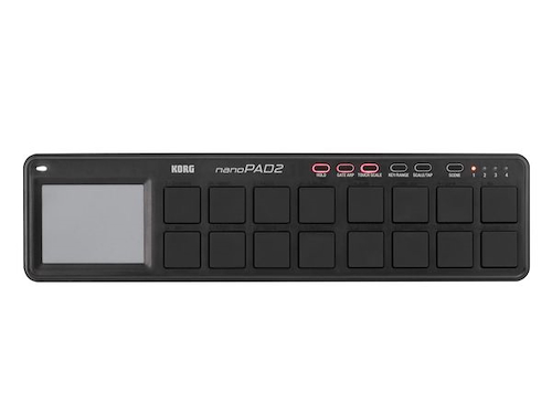 KORG NanoPad2 Mini controlador Midi usb con triggers y touchpad Black - $ 104.550