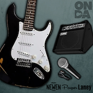 LANEY AH-FREESTYLE/NEWEN RELIC ST Black AMP. Portatil / guitarra Newen y Microfono Parquer SN58