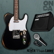 LANEY AH-FREESTYLE/NEWEN RELIC TL Black AMP. Portatil / guitarra Newen y Microfono Parquer SN58
