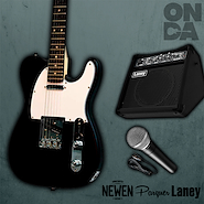LANEY AH-FREESTYLE/NEWEN TL Black AMP. Portatil / guitarra Newen y Microfono Parquer SN58