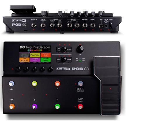 LINE 6 POD Go PEDALERAS	Pedalera Multiefectos HX,Impulsos IR,LCD,Interface - $ 746.580