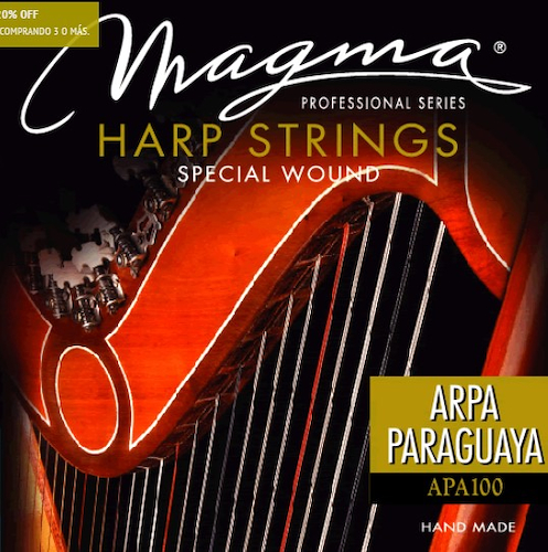 MAGMA APA100 ENCORDADO MAGMA ARPA PARAGUAYA MEDIUM 36 strings - $ 111.430