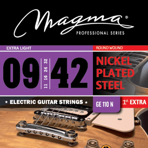 MAGMA GE110N ENCORDADO MAGMA GUIT-ELEC Nickel P/Steel .009 EL - $ 9.390