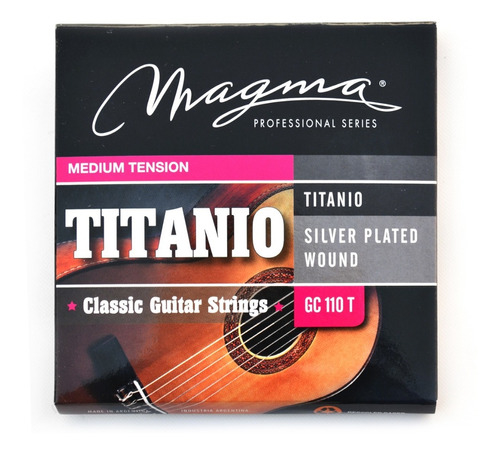 MAGMA GC110T ENCORDADO MAGMA GUIT-CLAS TITANIO Med Tension - $ 20.500