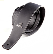 MAGMA SMC01. Correa Magma forrada cuero negro con logo metal