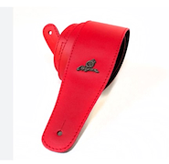 MAGMA SMC05. Correa Magma forrada cuero rojo logo metal