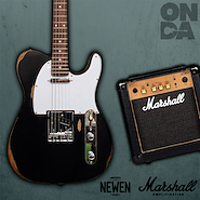 MARSHALL MG 10 CF Gold/NEWEN RELIC TL BLACK Combo Marshall 10 wat.- 2 can/Guitarra Newen Telecaster