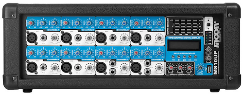 MOON AUDIO PRO M810UP MIXER DE OCHO CANALES CON PUERTO USB Y PANTALLA. SALIDA PRIN - $ 377.500