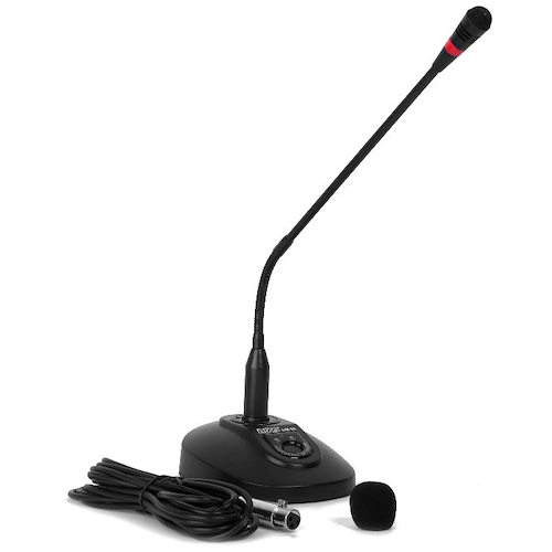 MOON AUDIO PRO DM10 MICROFONO DE MESA CON CUELLO FLEXIBLE IDEAL PARA CONFERENCIA - $ 42.470