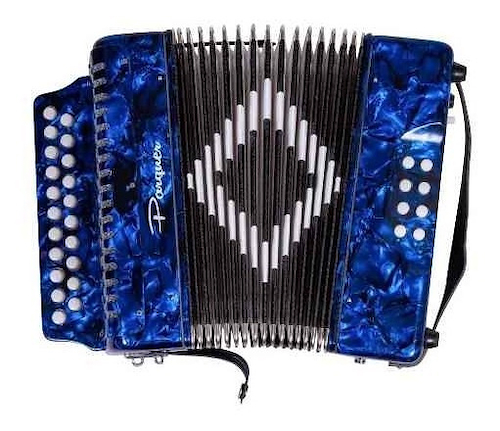 PARQUER SJ3000BLU ACORDEON AZUL VERDULERA 8 BAJOS 21 BOTONES - $ 829.450