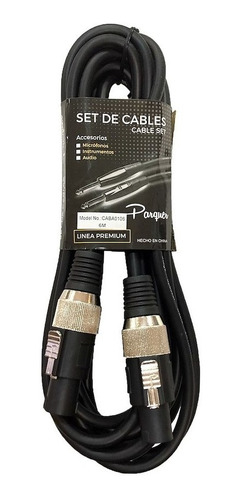 PARQUER CABA0106 CABLE AUDIO SPEAKON/SPEAKON 6mts - $ 16.600