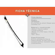 PARQUER DBFIBERBOW ARCOS DE CONTRABAJO DE FIBRA DE CARBON