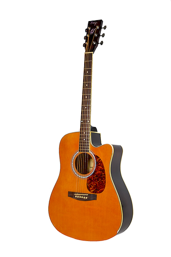 PARQUER GAC150RB GUITARRA ACUSTICA MYSTIC CON CORTE - $ 265.560