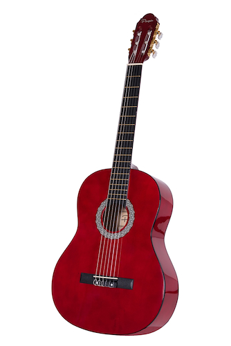 PARQUER GC109RD GUITARRA CLASICA CUSTOM ROJA C/FUNDA - $ 77.200