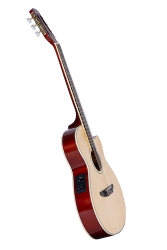 PARQUER GCCMC100LBEQ4 GUITARRA CLASICA MEDIA CAJA CUSTOM CON EQ C/FUNDA - $ 270.200