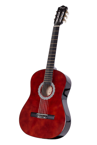 PARQUER GC830RD GUITARRA NIÑO CHICO ROJA C/FUNDA - $ 71.600