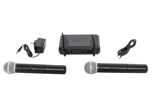 PARQUER WR-68VD MICROFONO INALAMBRICO PROFESIONAL DUAL VHF - $ 105.700