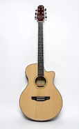 PARQUER GAC209TBLBEQ4 GUITARRA ACUSTICA MEDIA CAJA MARRON CLARO CON EQ C/FUNDA