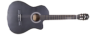 PARQUER GCC109BK GUITARRA CLASICA CUSTOM CON CORTE Y EQ NEGRA C/FUNDA