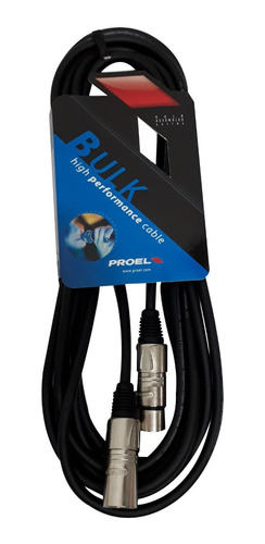 PROEL BULK250LU3 - Canon/Canon 3 metros Cable ficha para mic-canon 3mts. - $ 18.530