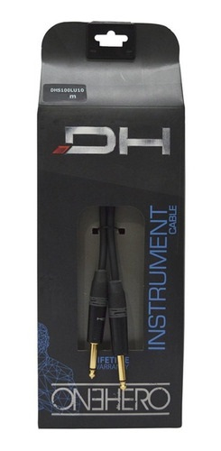 PROEL DHS100LU3 - Plug/Plug 3 metros Cable de ins, profesional con conexiones mono macho Die Hard - $ 32.400