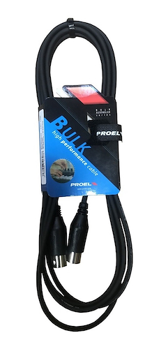 PROEL BULK410LU3 - Midi 3 metros Cable MIDI Bulk, 3 metros - $ 14.960