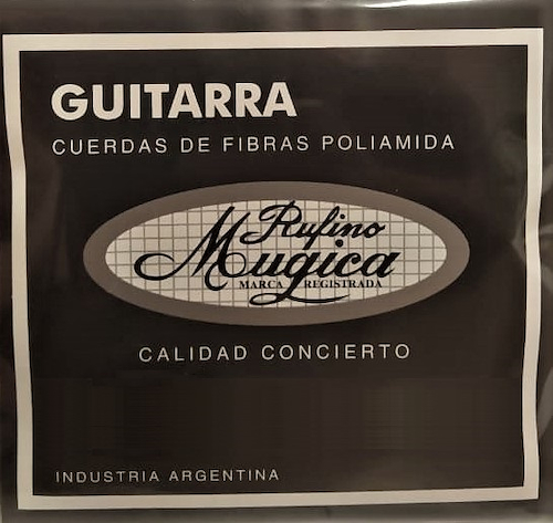 R.MUGICA NEGRO ENCORDADO DE GUITARRA CLASICA - $ 9.300
