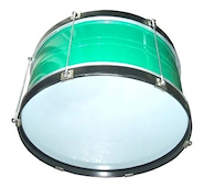 REX BOMBO20" MADERA (6 TENS) Bombo murga 20" madera (6 tens) aros acero inox **