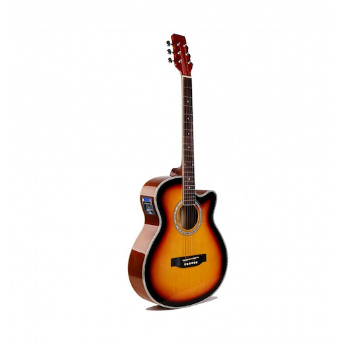 TEXAS AG60-LC5-3TS TEX Guitarra Electroacustica | Cutaway | 5 bandas EQ | Afinador - $ 187.375