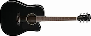 WASHBURN AD5CEb Black Apprentice Series Dreadnought - Tapa: Select Spruce - Parte trasera y lateral: