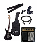 WASHBURN KIT GUITARRA ELÉCTRICA N1 + AMPLIFICADOR  Kit guitarra eléctrica N1 con amplificador Washburn